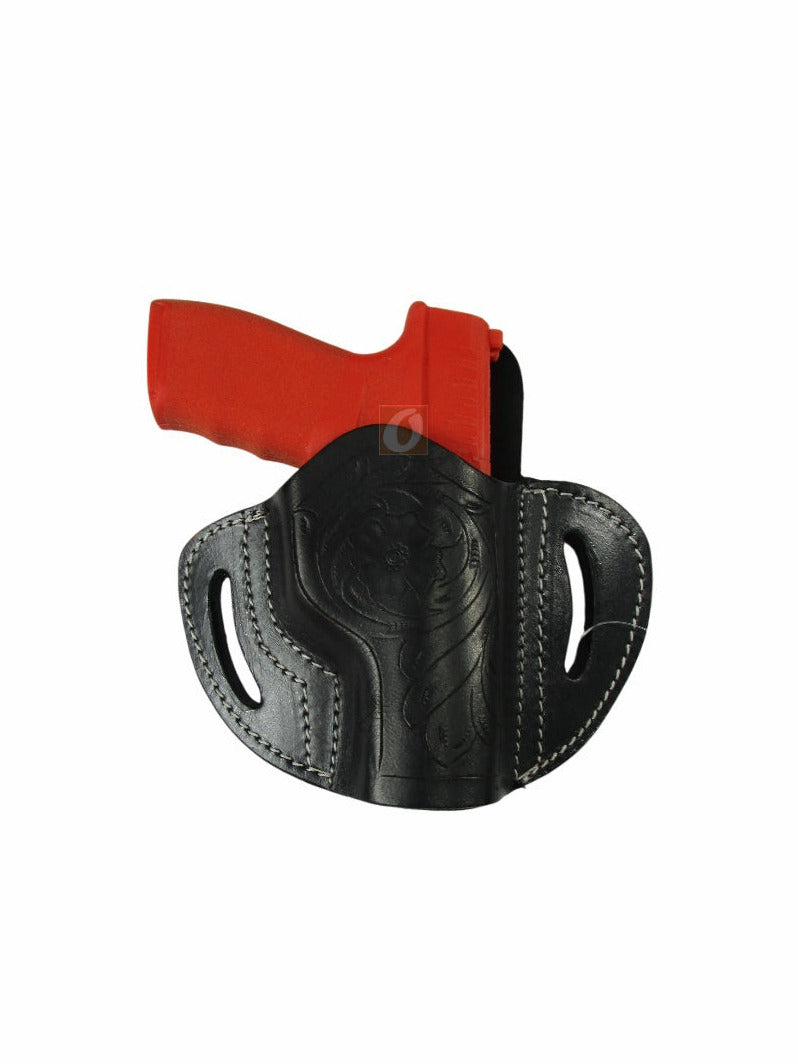 Leather Holster Hellcat Pro 9mm OWB Pancake Style Tactical Cowboy EDC