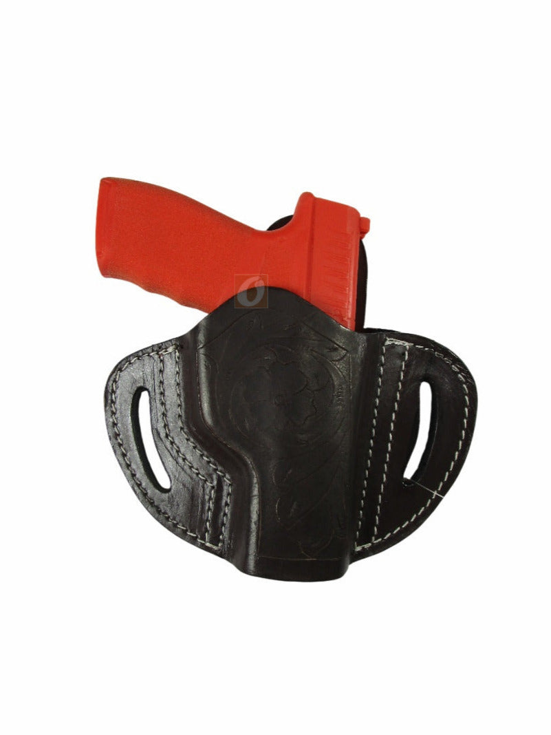 Leather Holster Hellcat Pro 9mm OWB Pancake Style Tactical Cowboy EDC