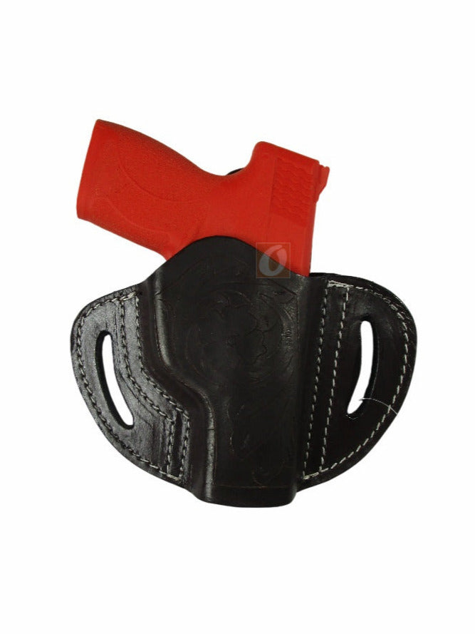 Leather Holster S&W M&P Shield OWB Pancake Tactical Everyday Carry