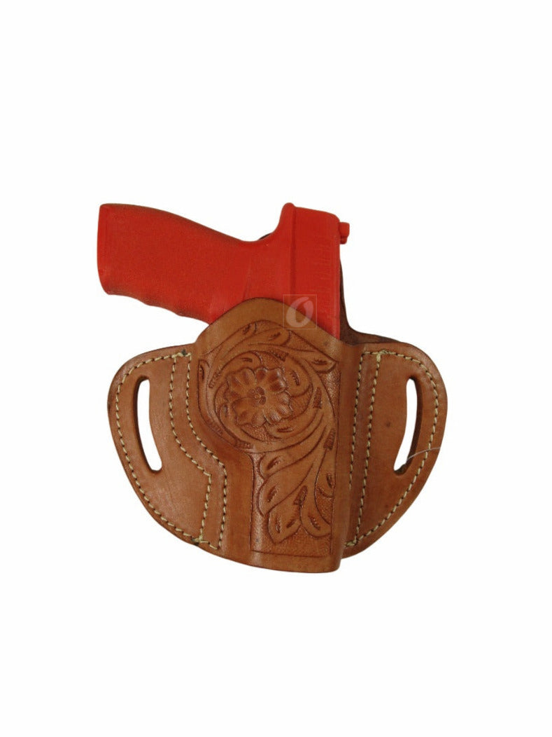 Leather Holster Hellcat Pro 9mm OWB Pancake Style Tactical Cowboy EDC