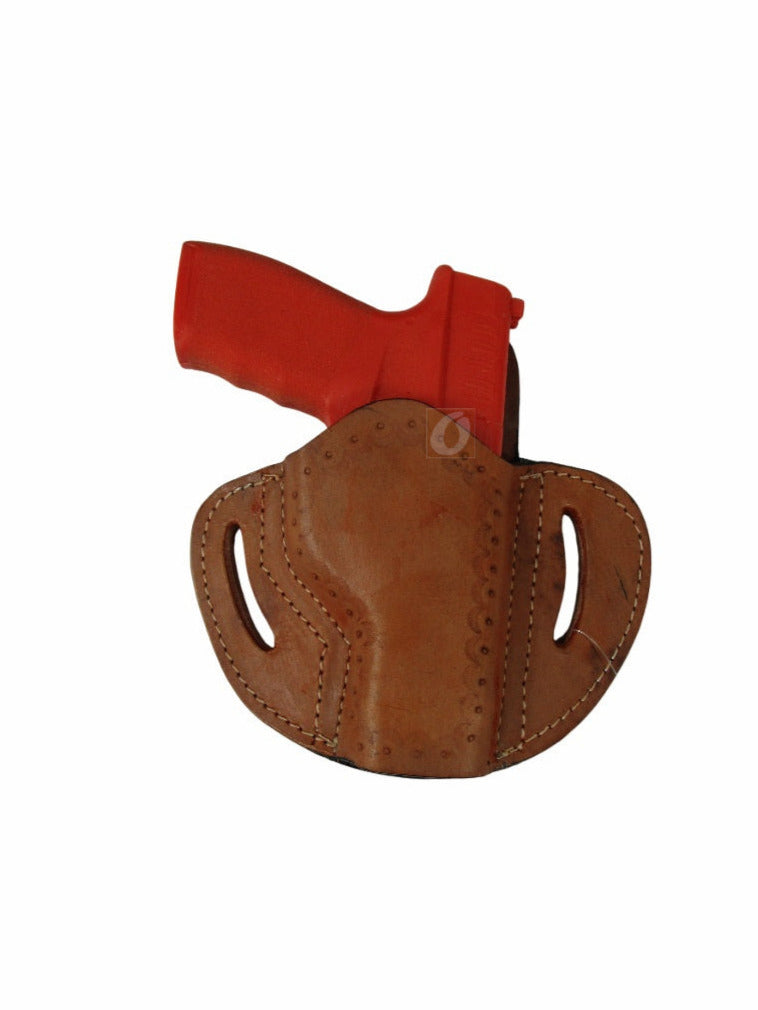 Leather Holster Hellcat Pro 9mm OWB Pancake Style Tactical Cowboy EDC