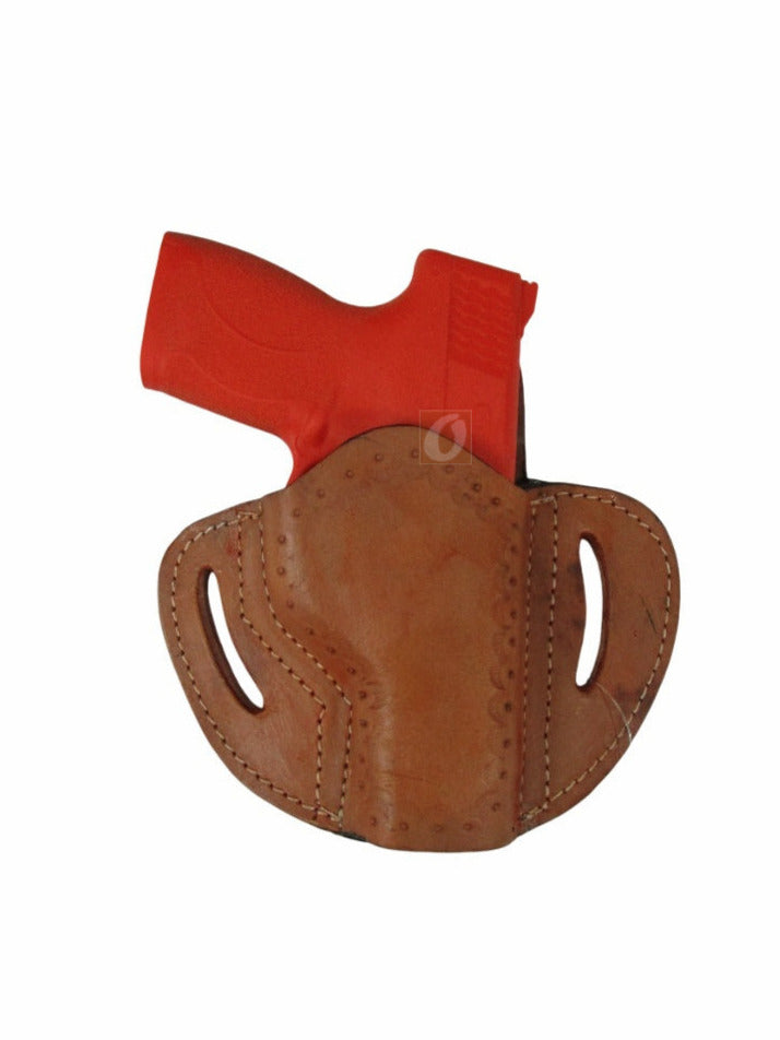 Leather Holster S&W M&P Shield OWB Pancake Tactical Everyday Carry