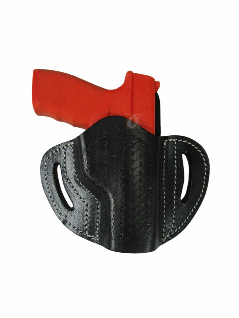 Leather Holster Hellcat Pro 9mm OWB Pancake Style Tactical Cowboy EDC