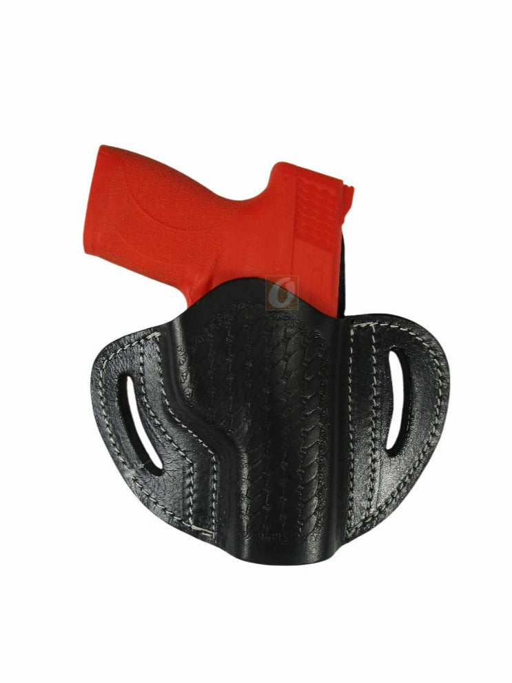 Leather Holster S&W M&P Shield OWB Pancake Tactical Everyday Carry