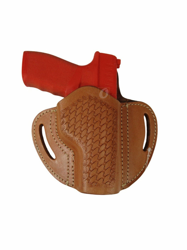 Leather Holster Hellcat Pro 9mm OWB Pancake Style Tactical Cowboy EDC