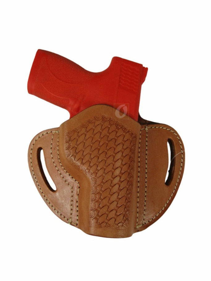 Leather Holster S&W M&P Shield OWB Pancake Tactical Everyday Carry