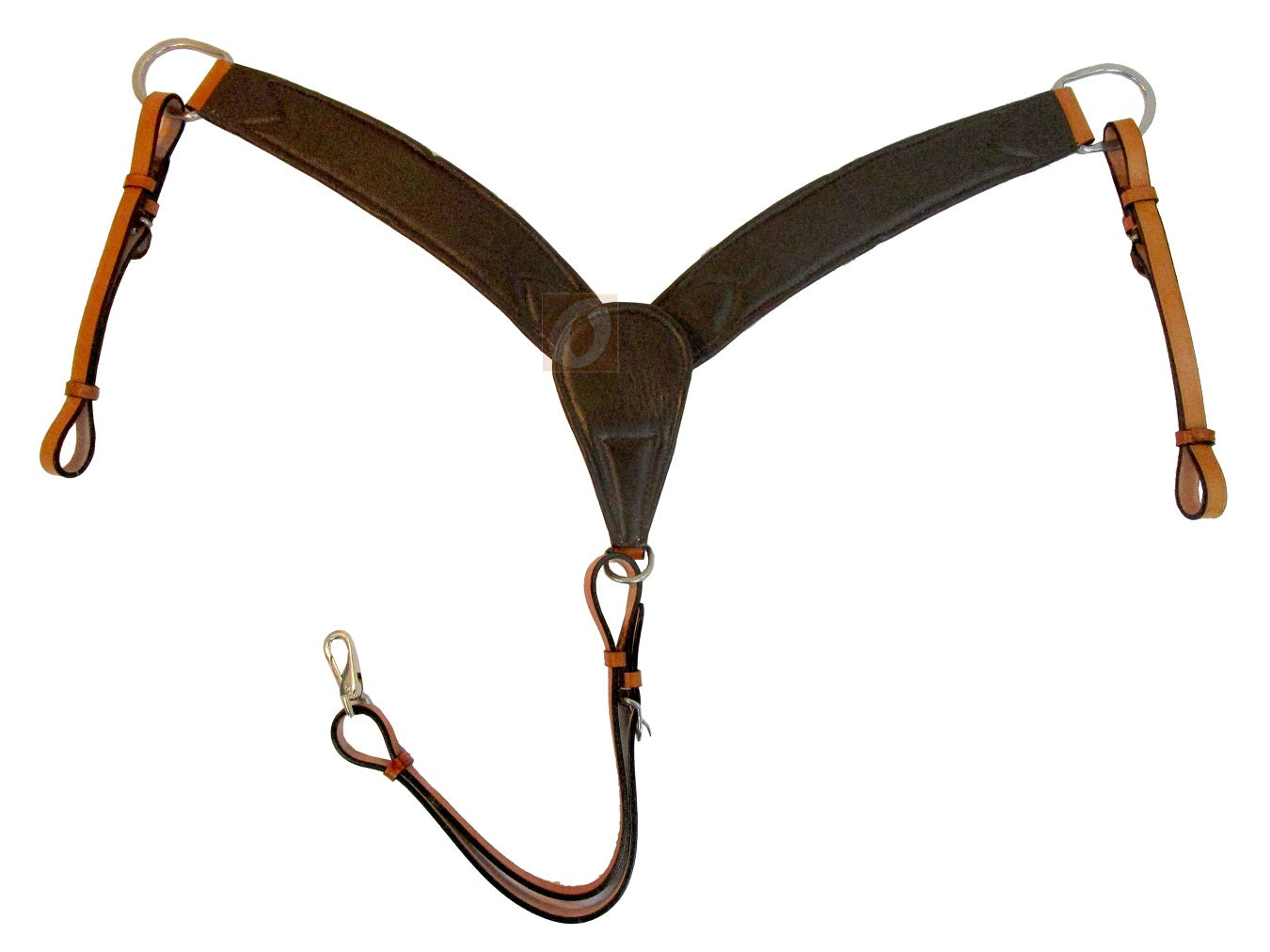 Tack de sendero con herramientas florales acolchado y cuello de pecho de caballo occidental pesado