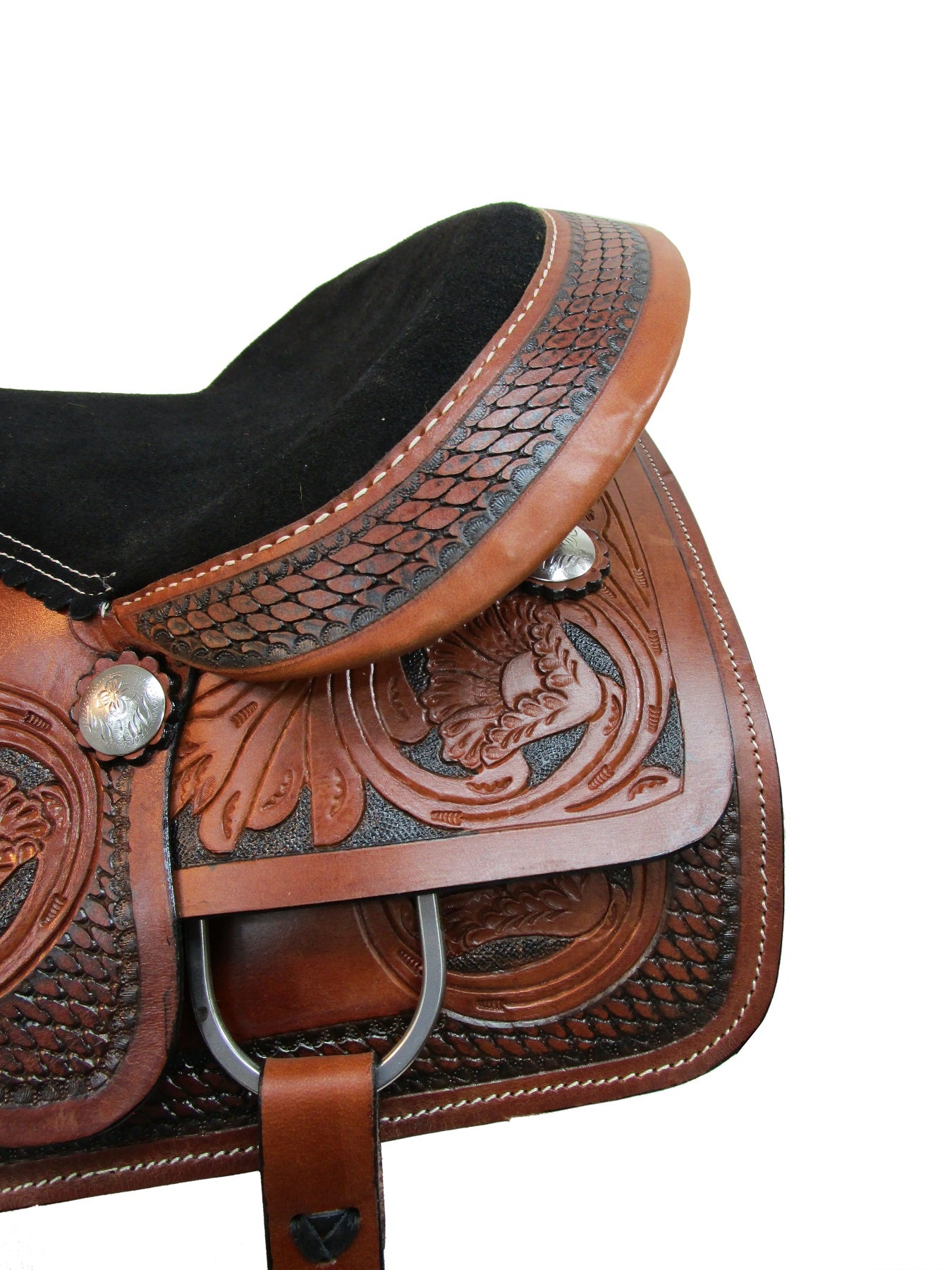 Trail Sattel Western Pferd Pleasure Leder Barrel Racing 15 16 17 18