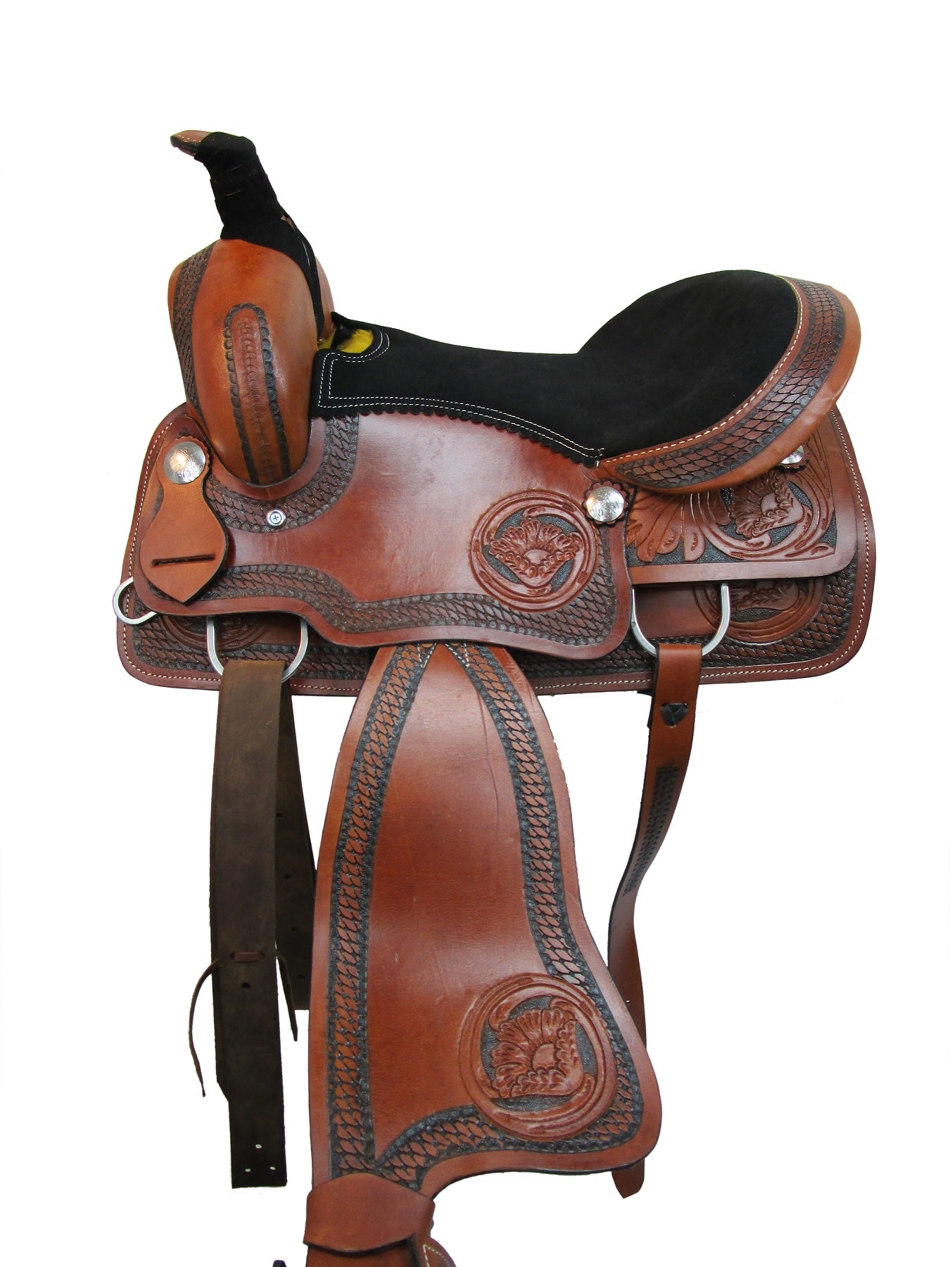 Trail Sattel Western Pferd Pleasure Leder Barrel Racing 15 16 17 18