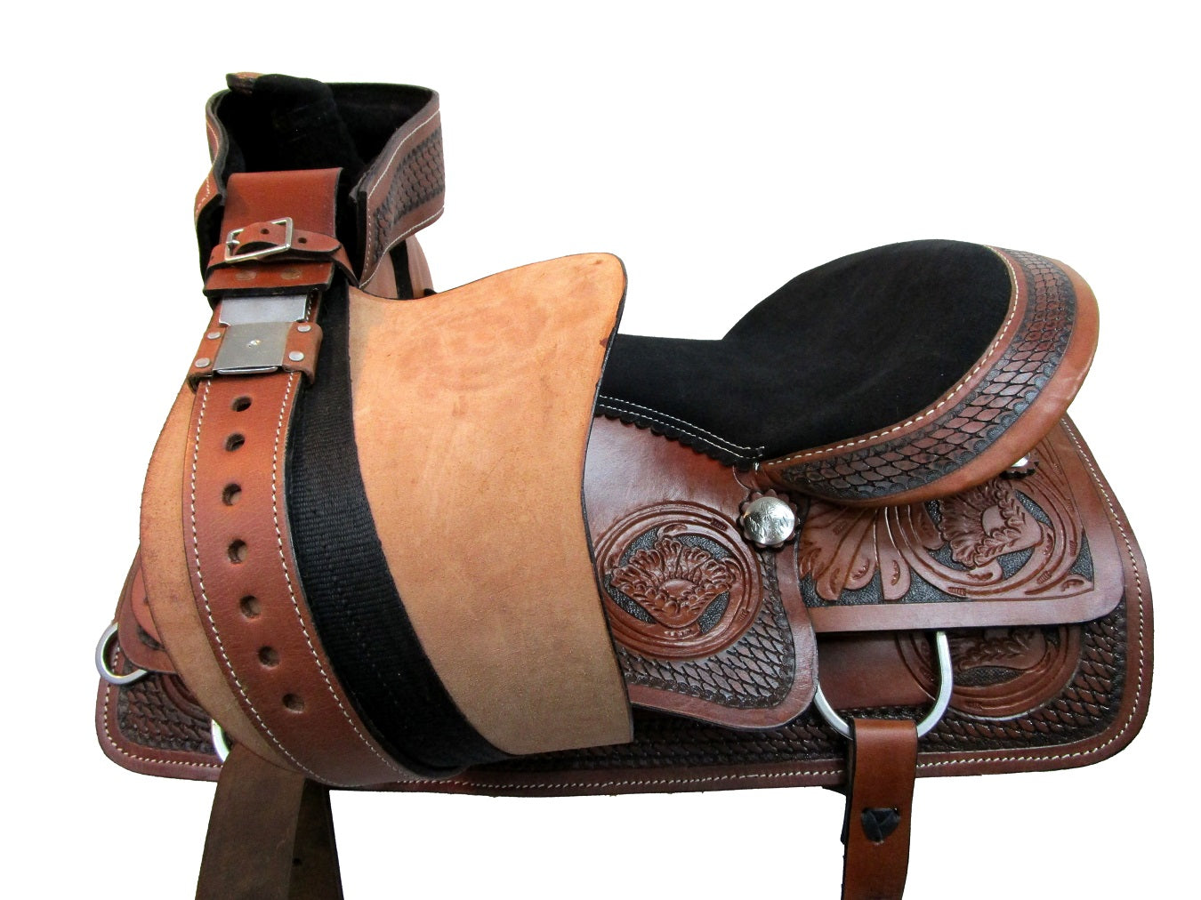 Trail Sattel Western Pferd Pleasure Leder Barrel Racing 15 16 17 18