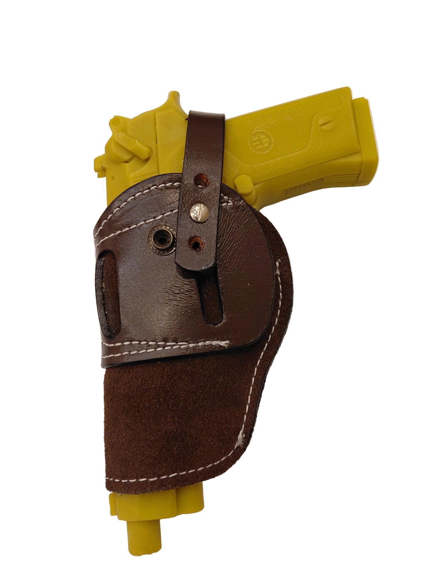 Beretta M9 Leather Holster Soft Suede OWB Ambidextrous Open Bottom