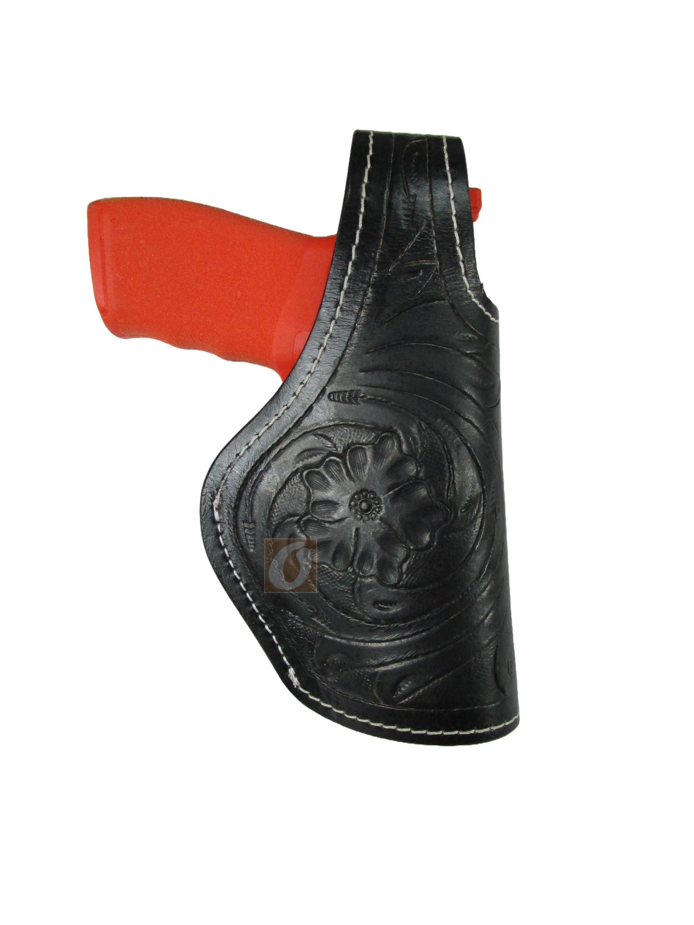 Leather Holster Hellcat Pro Thumb Retention 9mm OWB Tooled 3 Way Carry