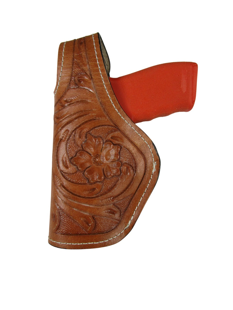Leather Holster Hellcat Pro Thumb Retention 9mm OWB Tooled 3 Way Carry