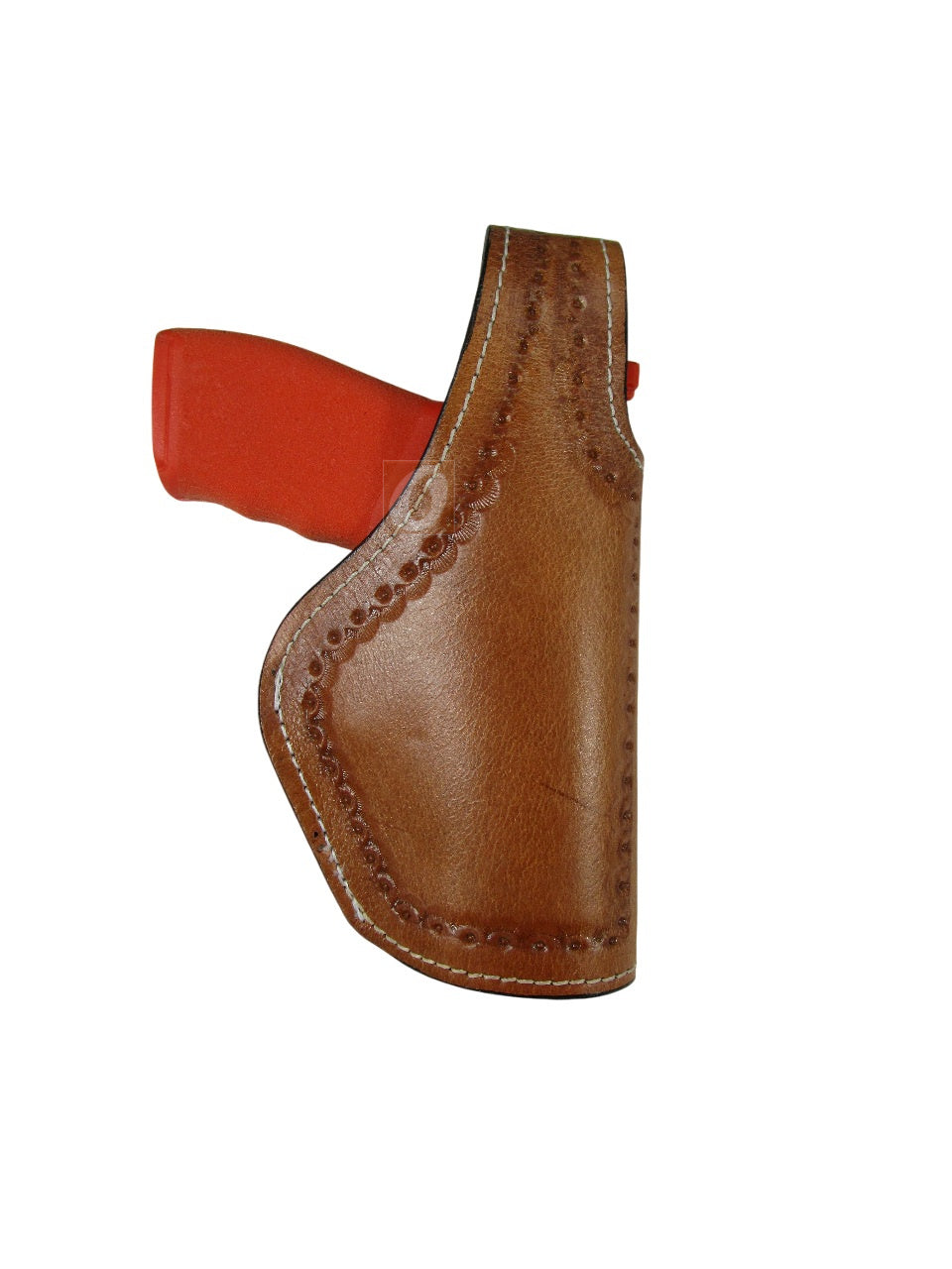 Leather Holster Hellcat Pro Thumb Retention 9mm OWB Tooled 3 Way Carry