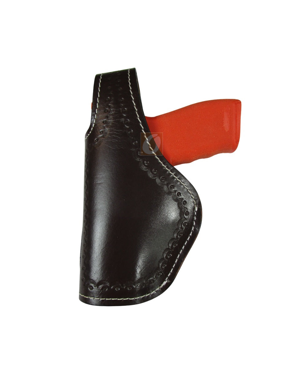 Leather Holster Hellcat Pro Thumb Retention 9mm OWB Tooled 3 Way Carry