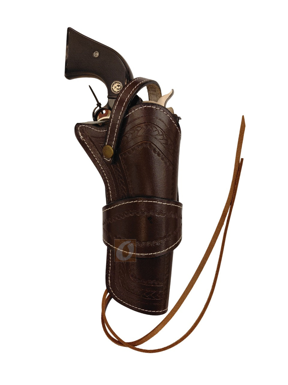 leather holster for ruger blackhawk 45 Long colt front view
