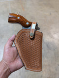 Leather Holster for Ruger Redhawk 44 Mag Short Barrel Open Bottom