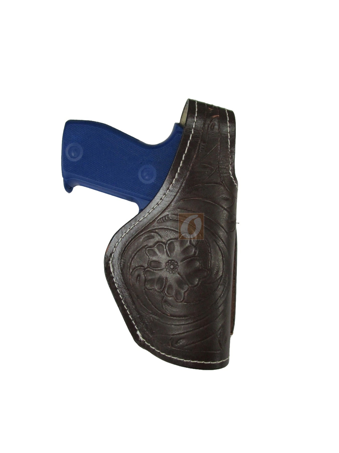 Leather Holster SIG 225 Floral Tooled Thumb Retention 3 Way Carry OWB