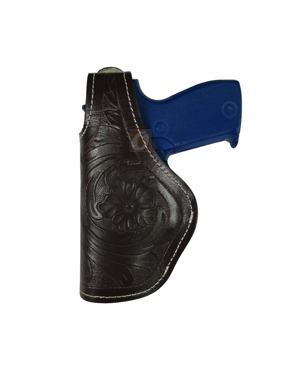 Leather Holster SIG 225 Floral Tooled Thumb Retention 3 Way Carry OWB