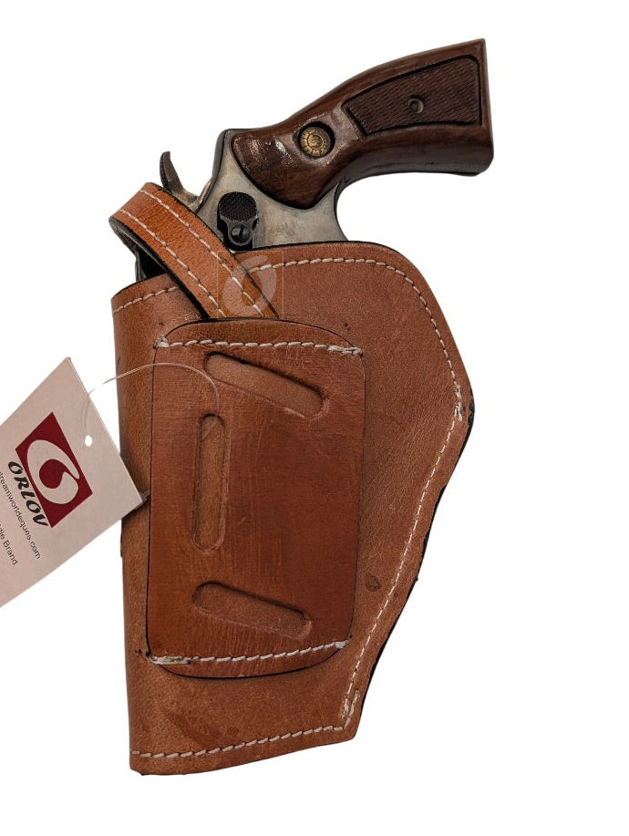 Smith and Wesson Model 10 leather holster 4 inch barrel