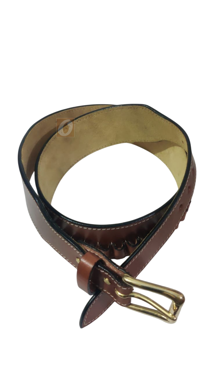 Leather Ammo Belt for 22 LR Cartridges | Shooting & Hunting Belts