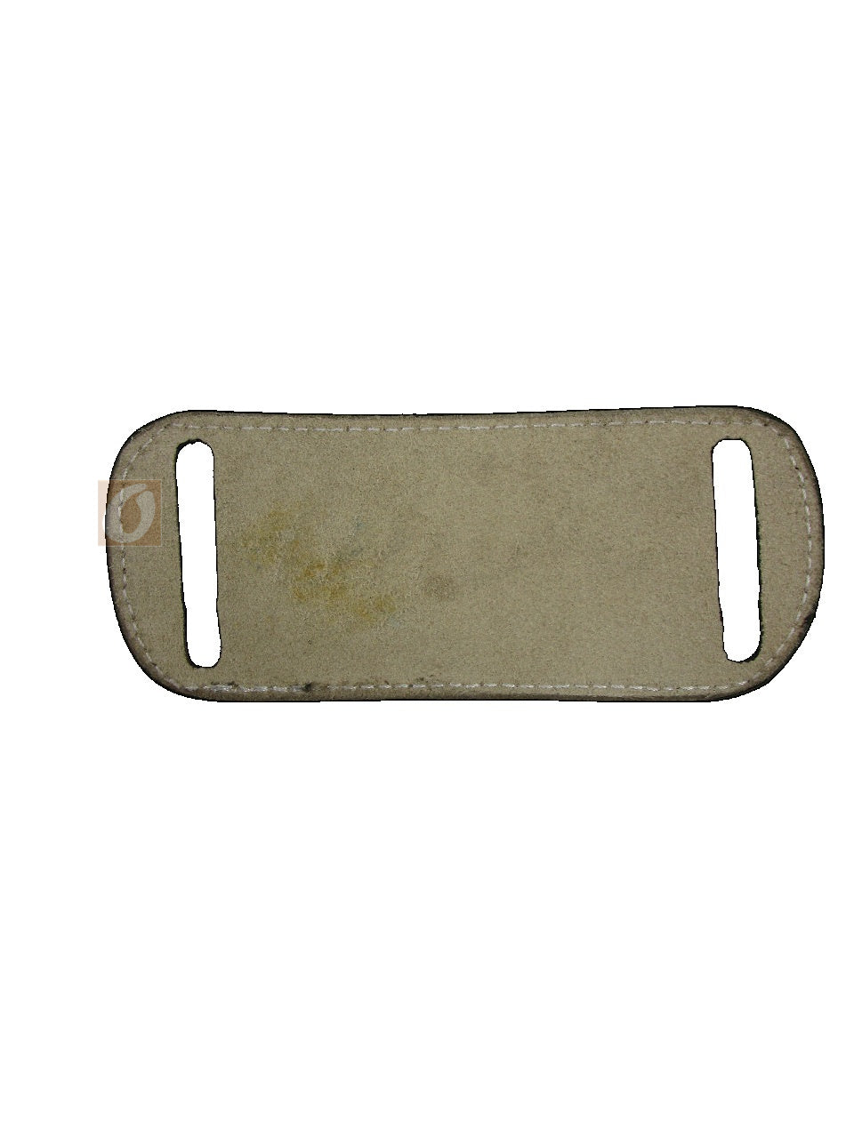 leather ammo holder brown color 22 lr back view