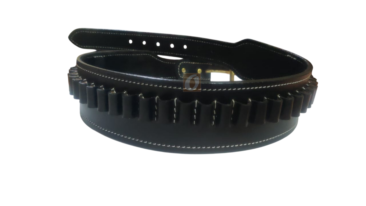 Leather Cartridge Belt for 44 Magnum | Shooting & Hunting Ammo Belts
