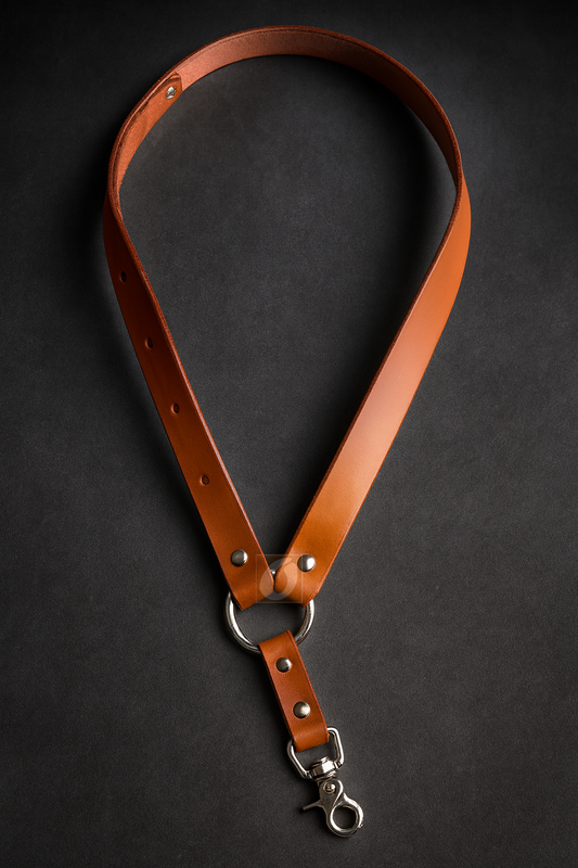 Leather Single Point Sling for Rifle, AR15 & Shotgun Tactical Carry