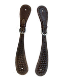 Dunkelbraune Western-Sporenriemen aus Rodeo-Cowgirl-Ranch-Leder