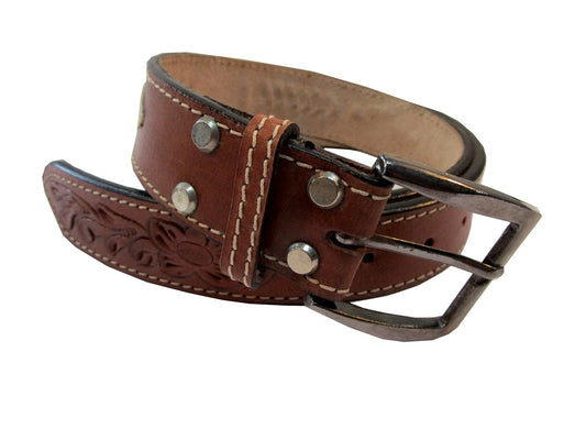 western leather belt