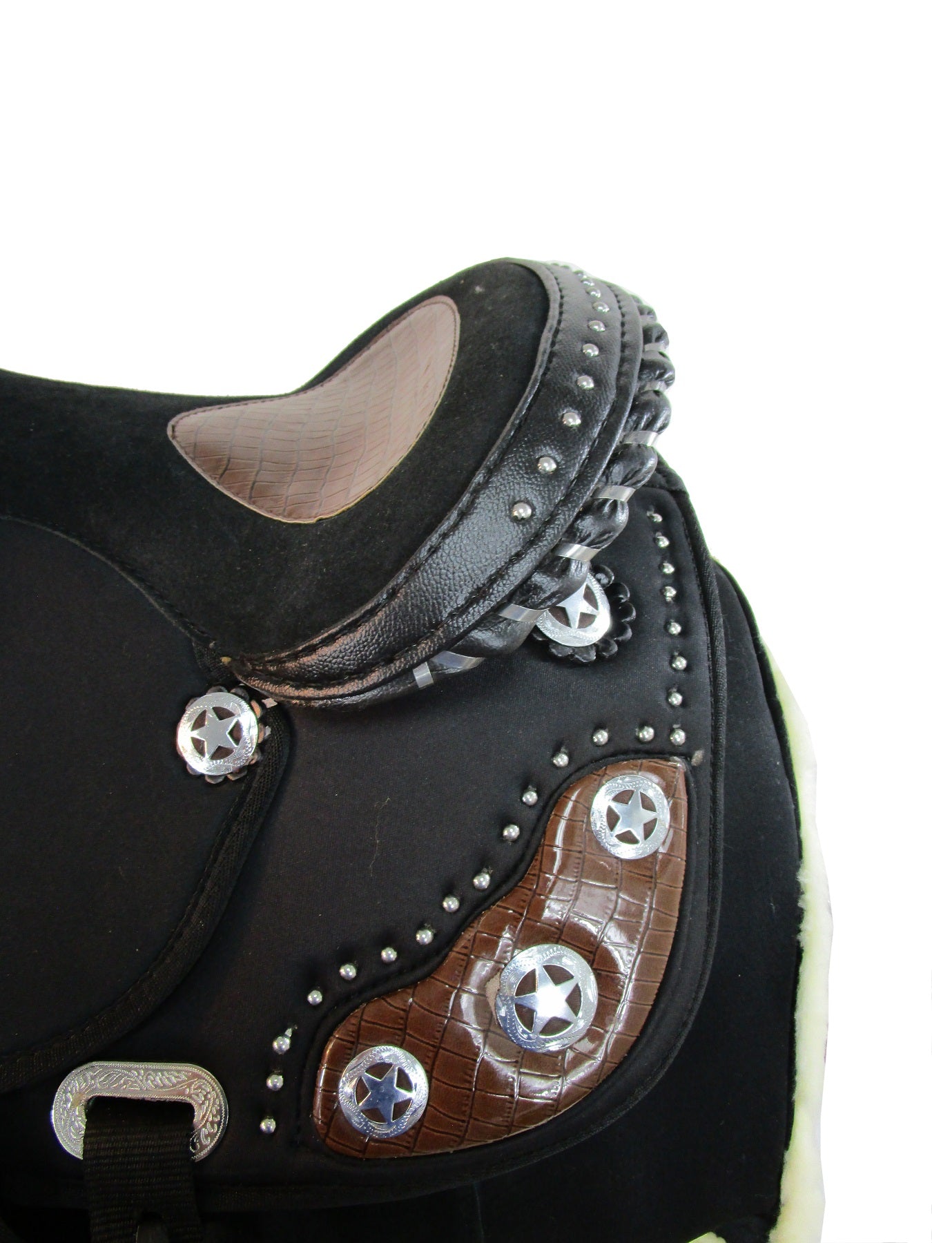 Kids Western Saddle Youth Barrel Pleasure Trail Synthetic Tack 12 13 14