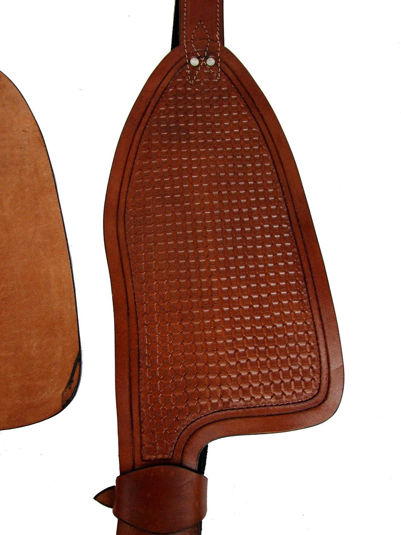 Barrel Saddle Western Fender Replacement Tooled Leather Horse Trail Tack