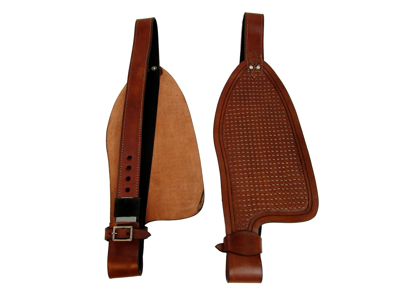 Barrel Saddle Western Fender Replacement Tooled Leather Horse Trail Tack