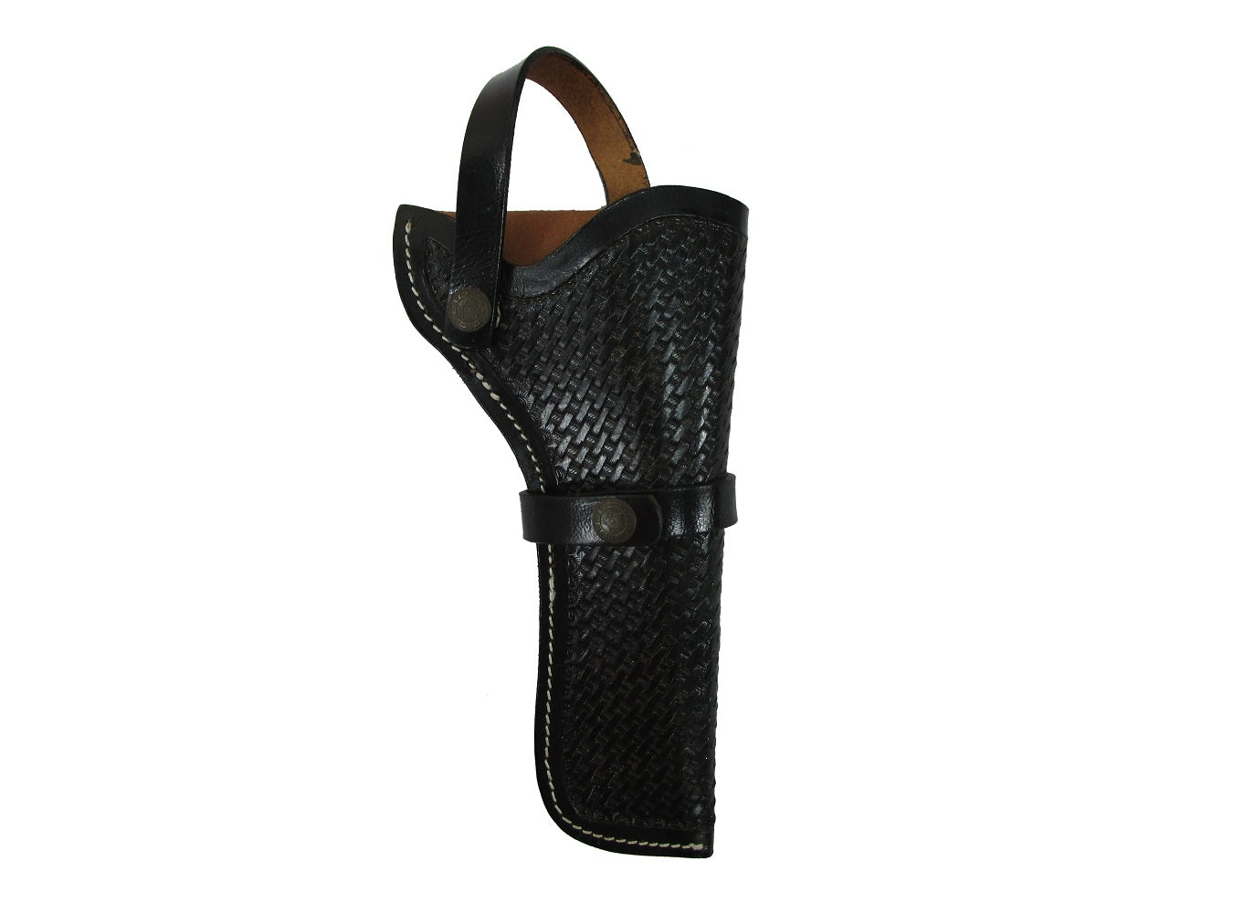 Funda de cuero con cesta de vaquero occidental, funda para pistola con herramientas para revólver, soporte para pistola