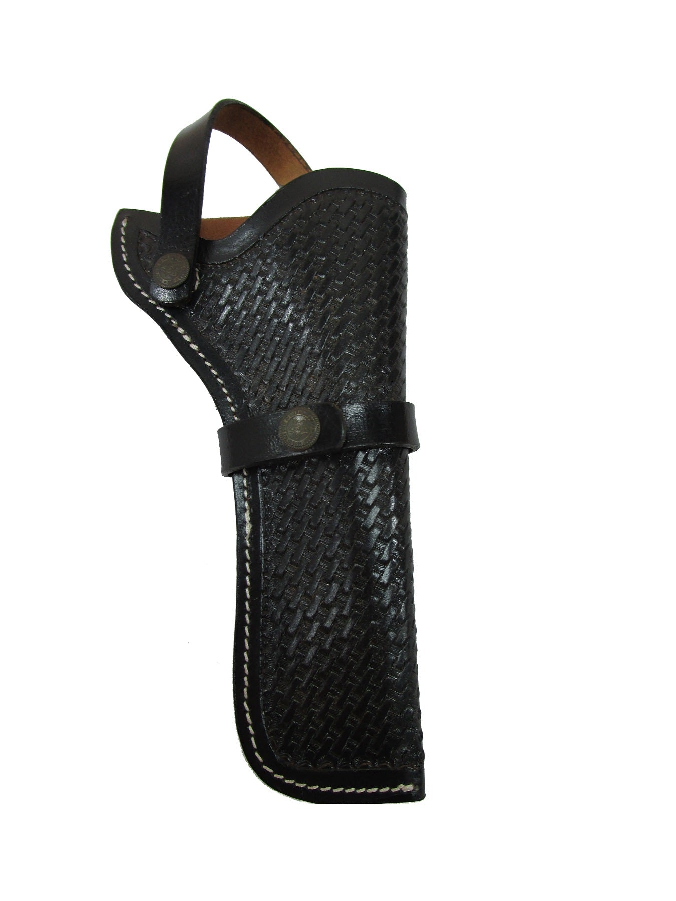 Funda de cuero con cesta de vaquero occidental, funda para pistola con herramientas para revólver, soporte para pistola
