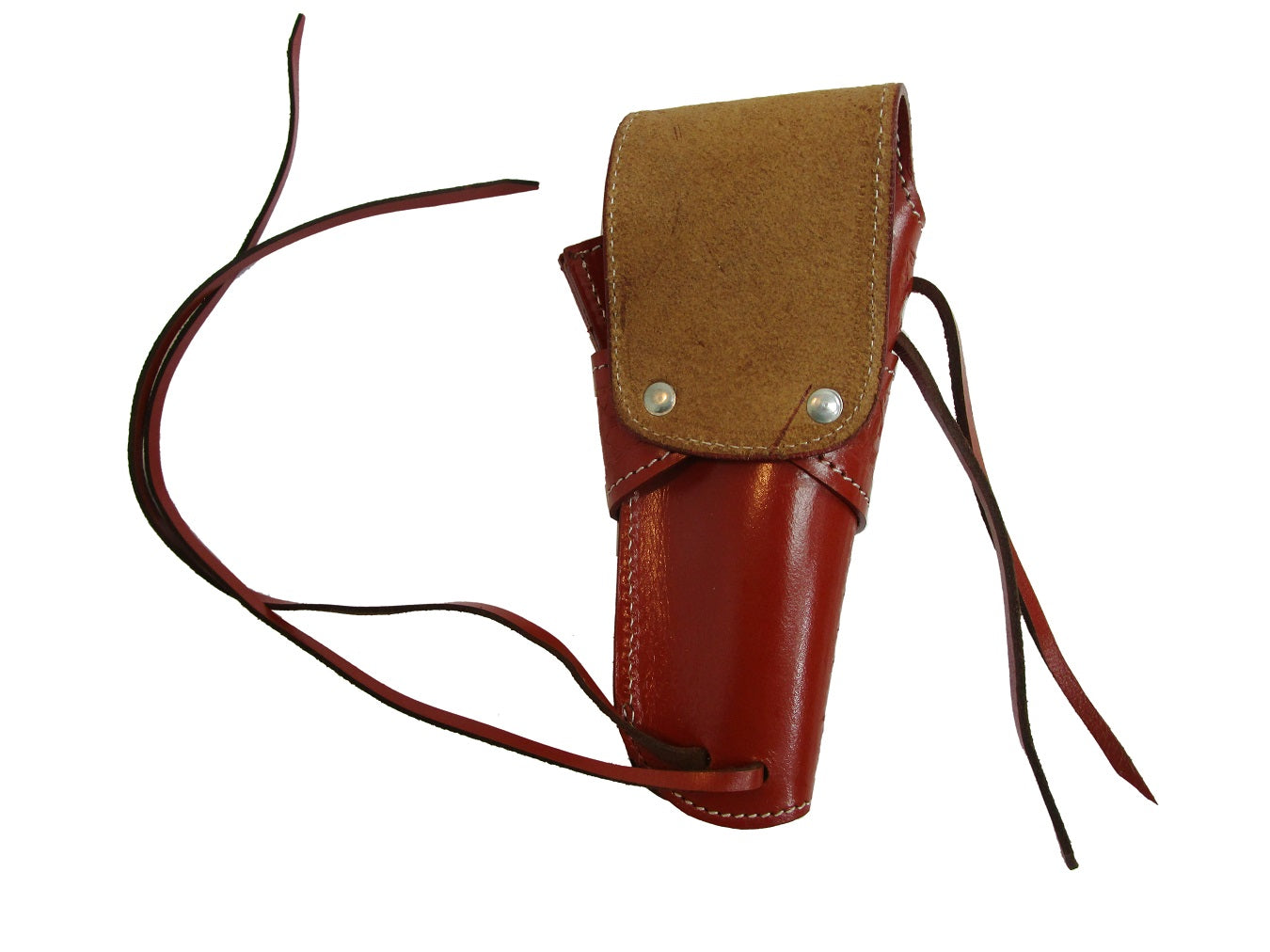 Western Holster Waffle Tooled Leather Colt Taurus S&W - Left Handed