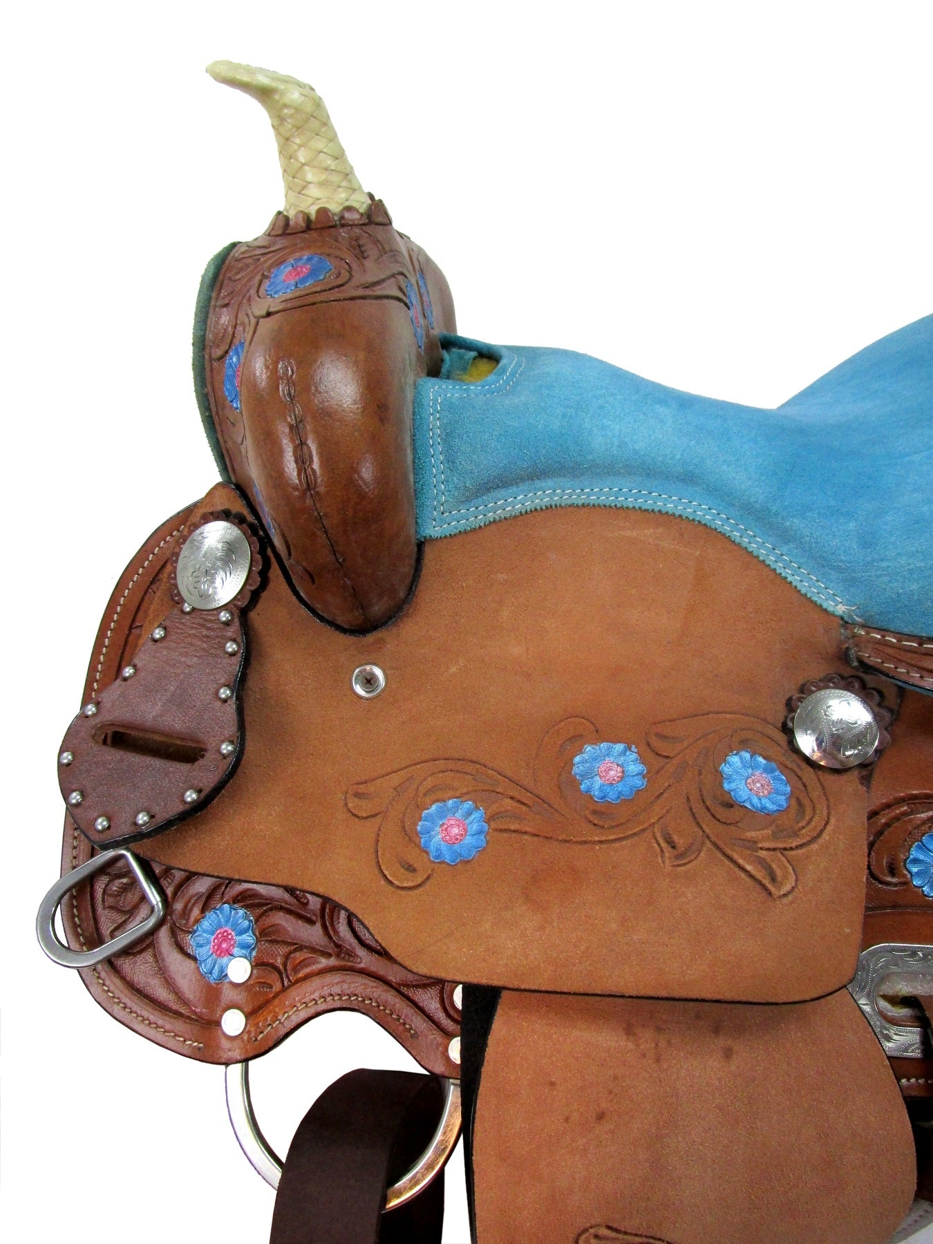 10 12 13 Kids Western Saddle Youth Barrel Racing Trail Horse Pony Tack