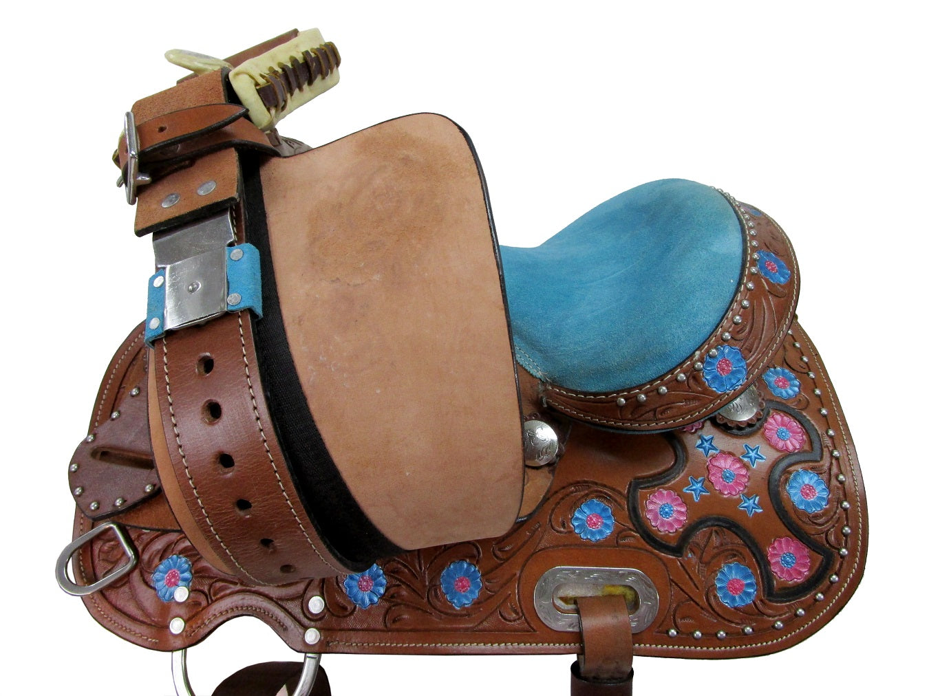 10 12 13 Kids Western Saddle Youth Barrel Racing Trail Horse Pony Tack