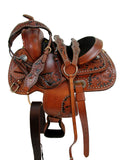 12 13 Jóvenes Western Show Barrel Racing Saddle Horse Trail Pony Tack