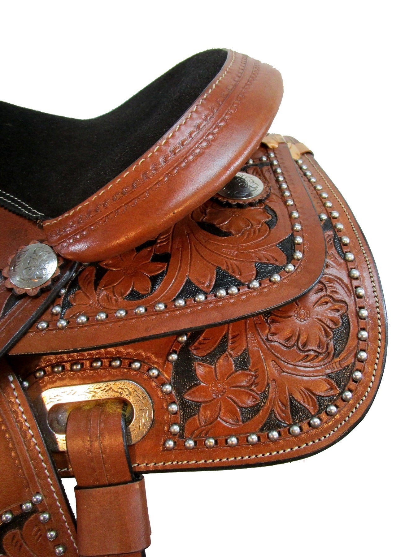 12 13 Jóvenes Western Show Barrel Racing Saddle Horse Trail Pony Tack