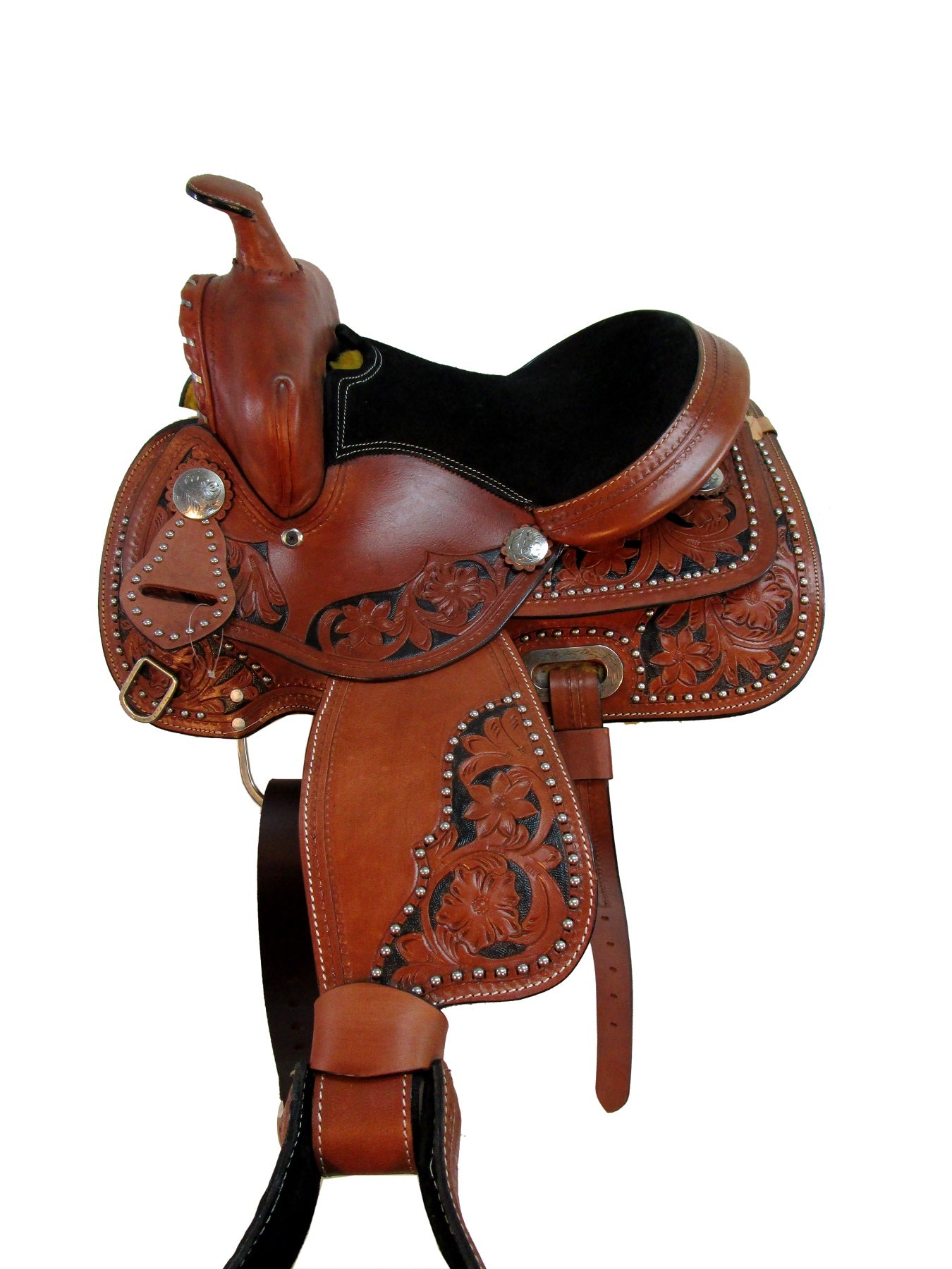 12 13 Jóvenes Western Show Barrel Racing Saddle Horse Trail Pony Tack