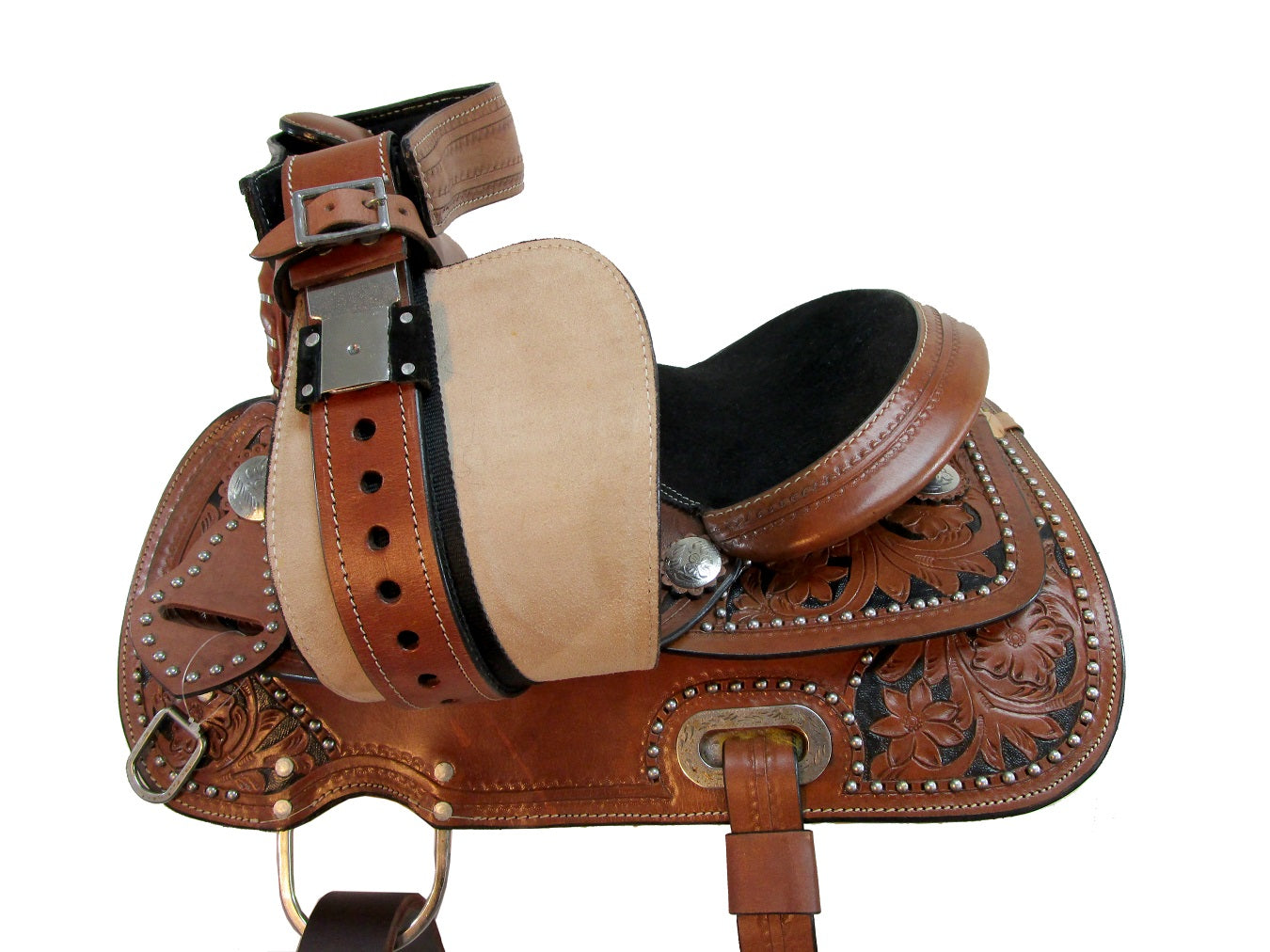 12 13 Jóvenes Western Show Barrel Racing Saddle Horse Trail Pony Tack