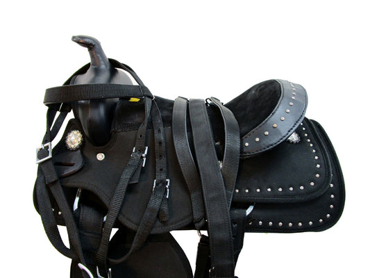 Kids Western Saddle Youth Barrel Racing Pleasure Trail Tack 12 13 14