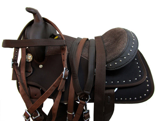 Deep Seat Kids Western Barrel Racing Saddle 12 13 14 Youth Child Trail Pleasure