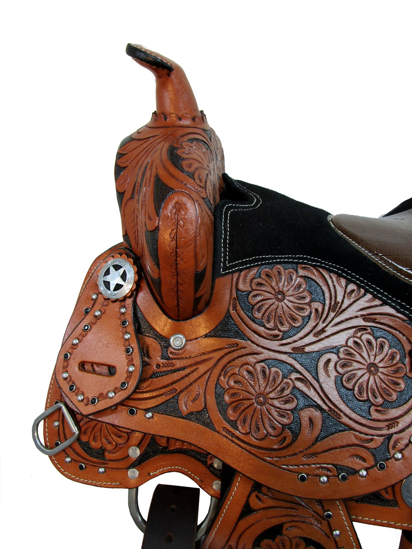 Western Trail Saddle Youth Kids Child Horse Pleasure Brown Leather 14 13 12 10