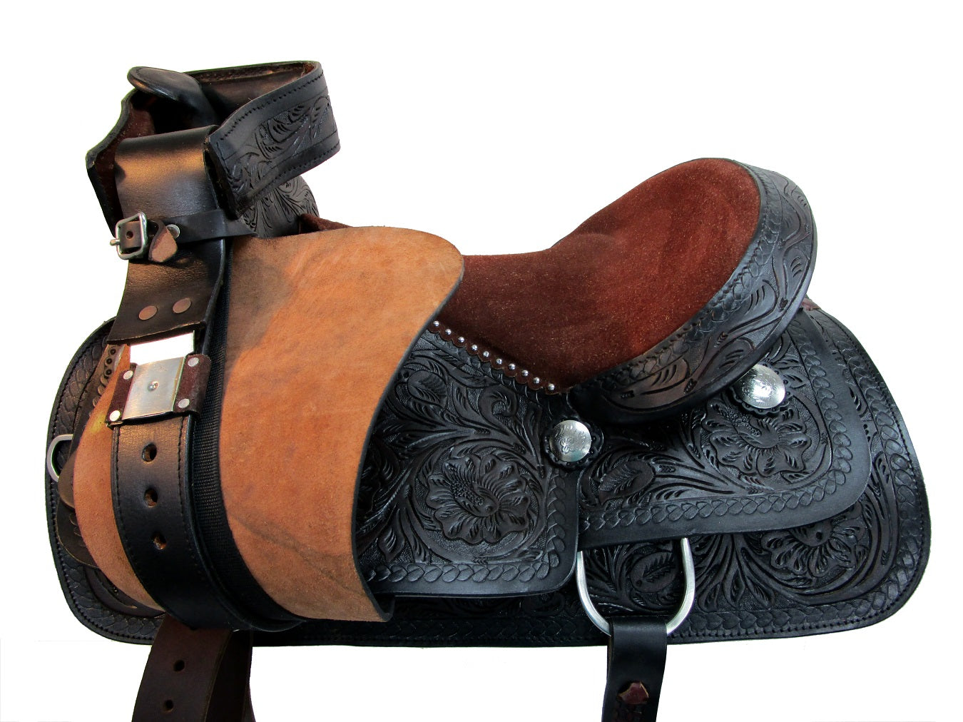 Western Saddle Trail Pleasure Barrel Racing Leather Tack 15 16 17 18