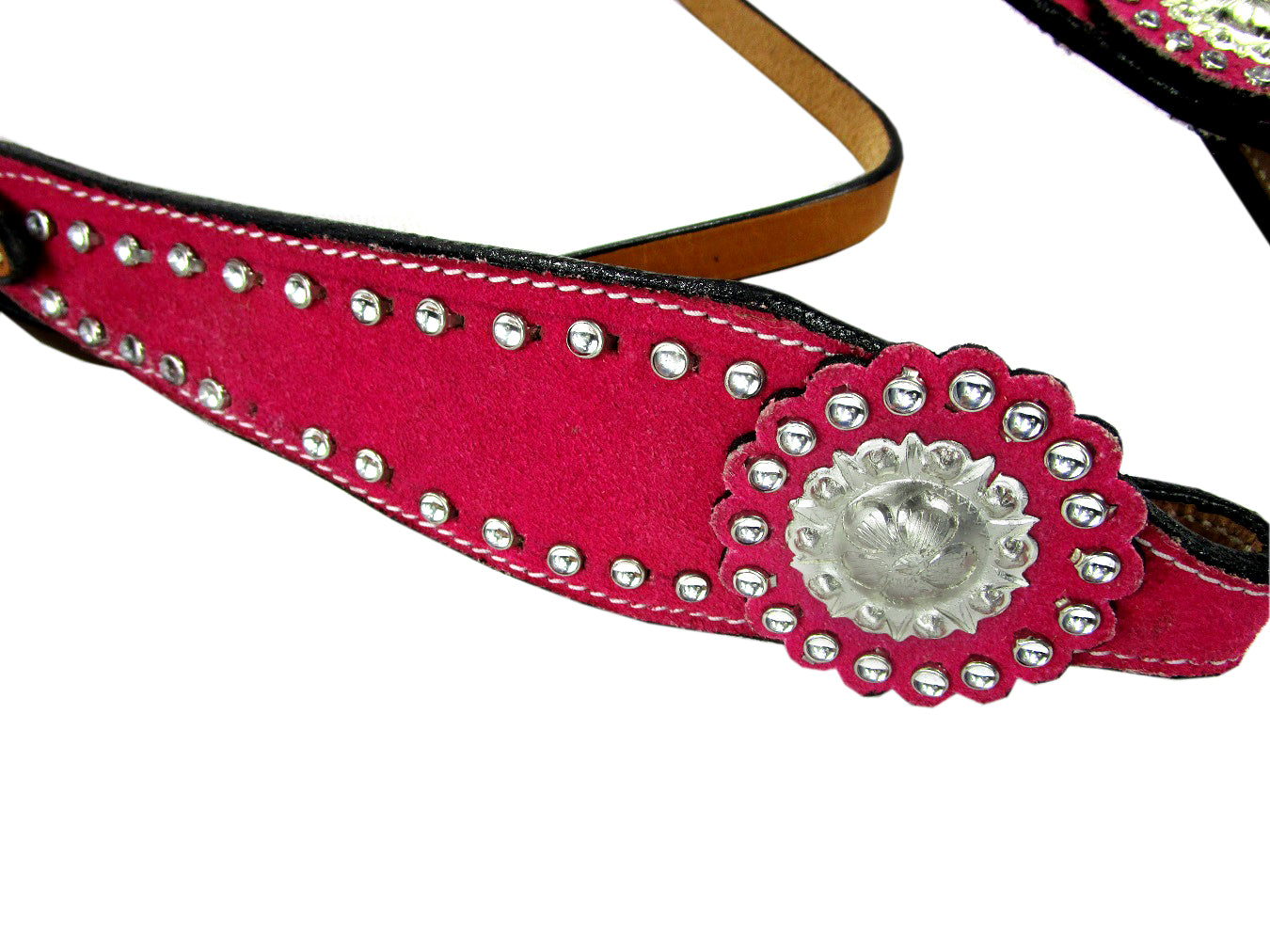 Pink Show Event Trail Western Headstall Brusthalsband-Set