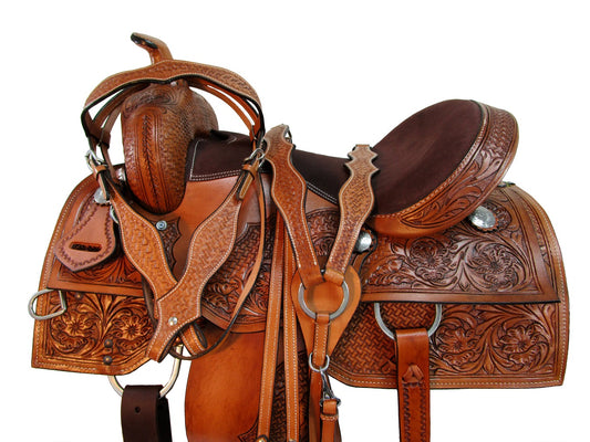 Western Trail Saddle Horse Pleasure Barrel Racing Tack 15 16 17 18