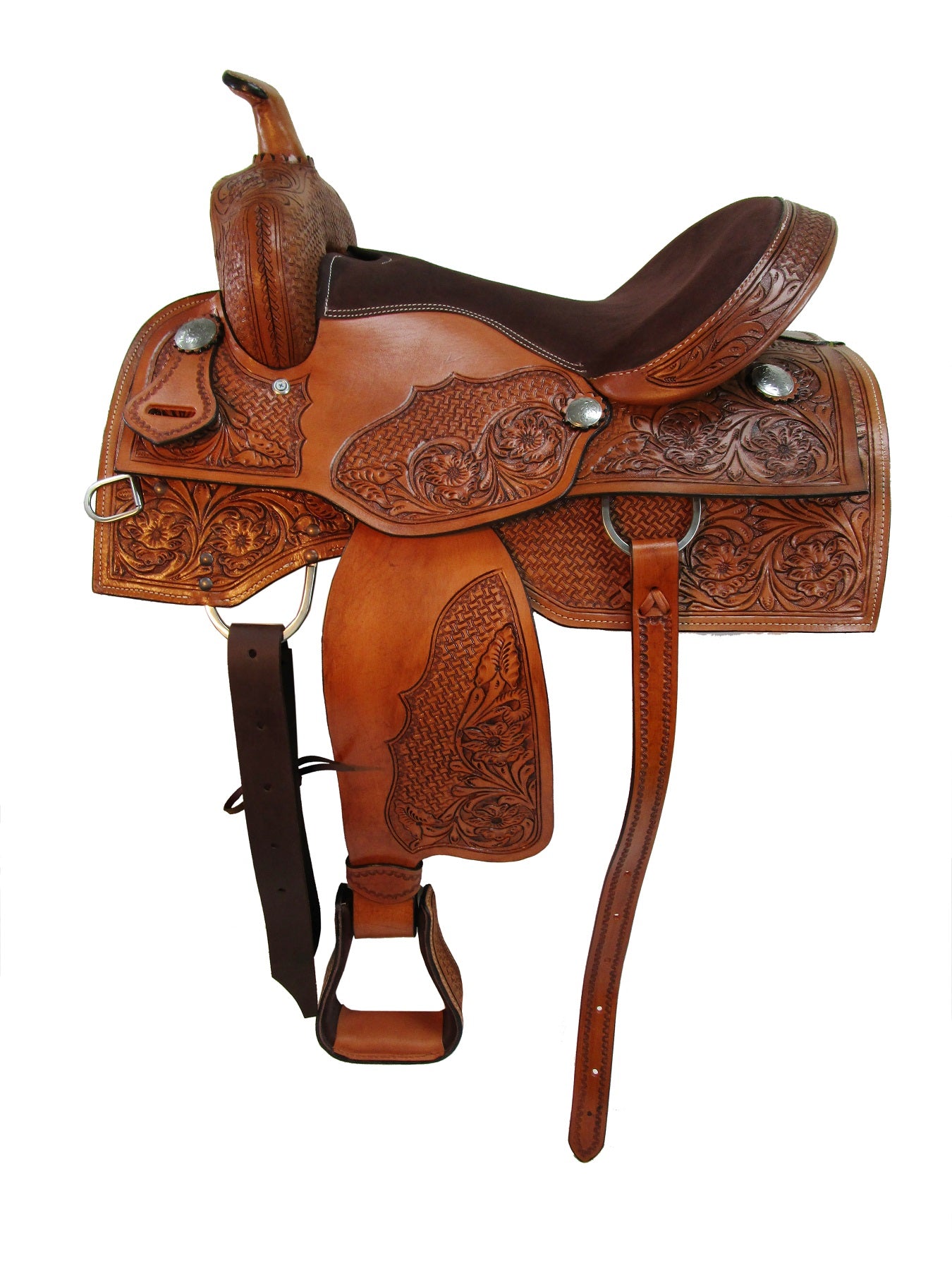 Western Trail Saddle Horse Pleasure Barrel Racing Tack 15 16 17 18
