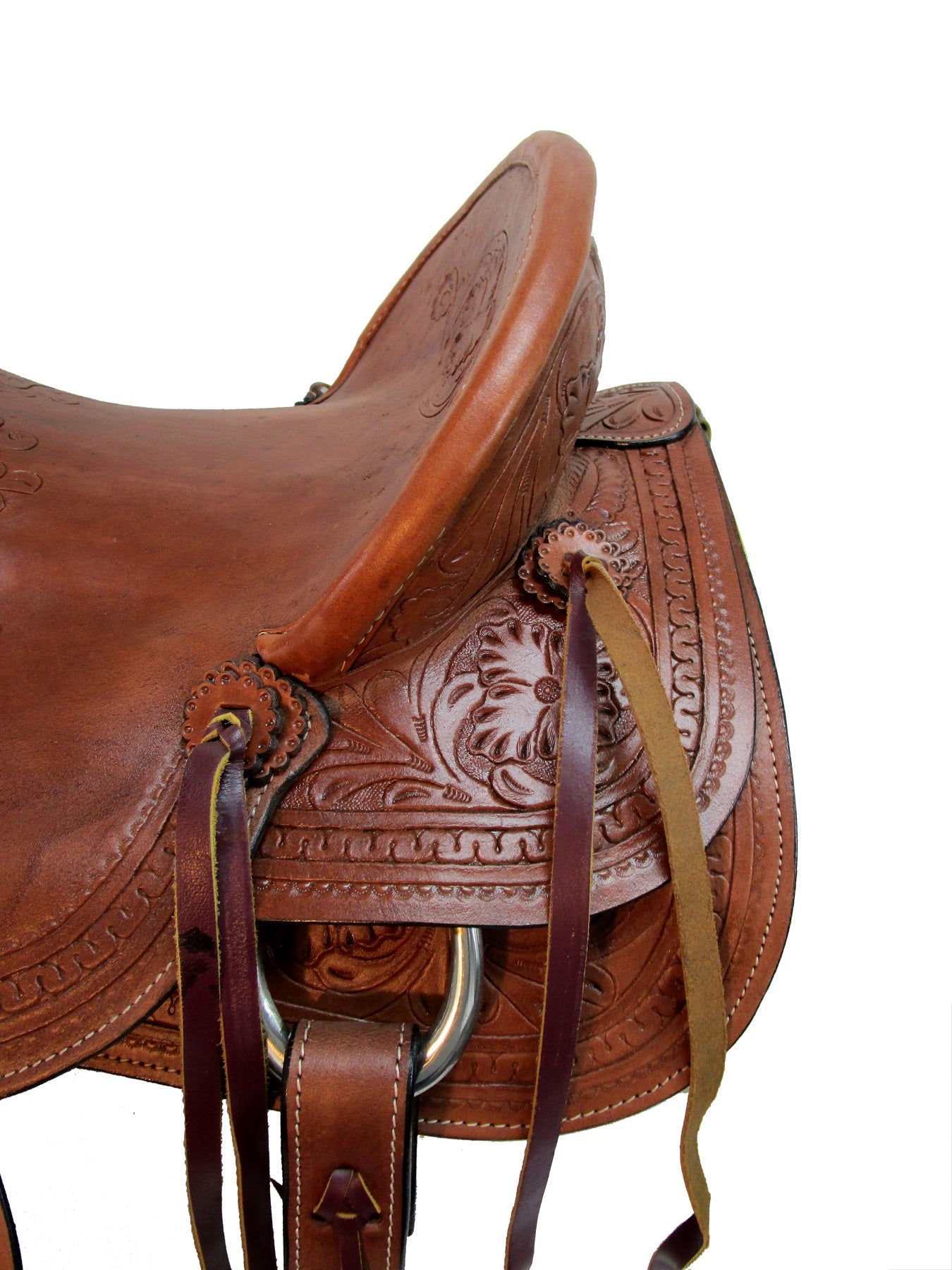 Roping Western Saddle Ranch Horse Pleasure Leather Set 15 16 17 18